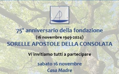 Anniversario fondazione Sorelle Apostole della Consolata