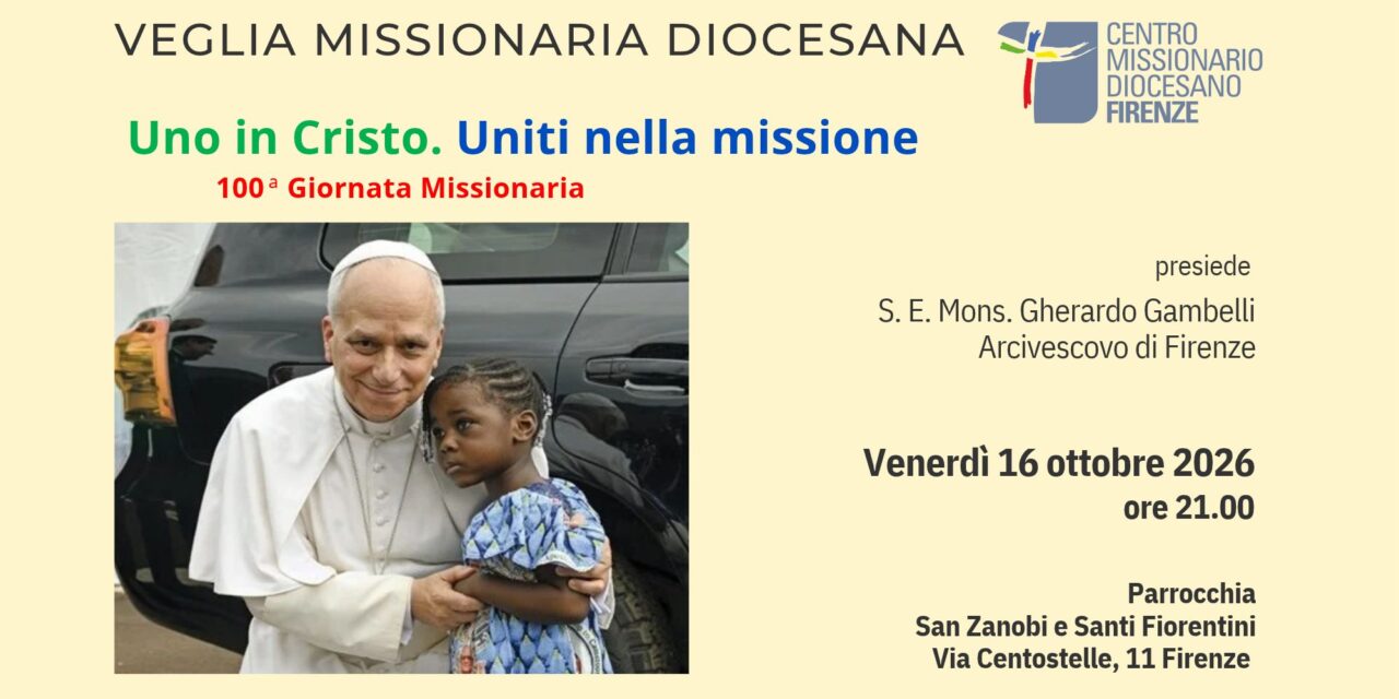 Veglia ottobre missionario 2026