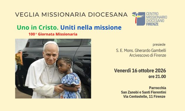 Veglia ottobre missionario 2026